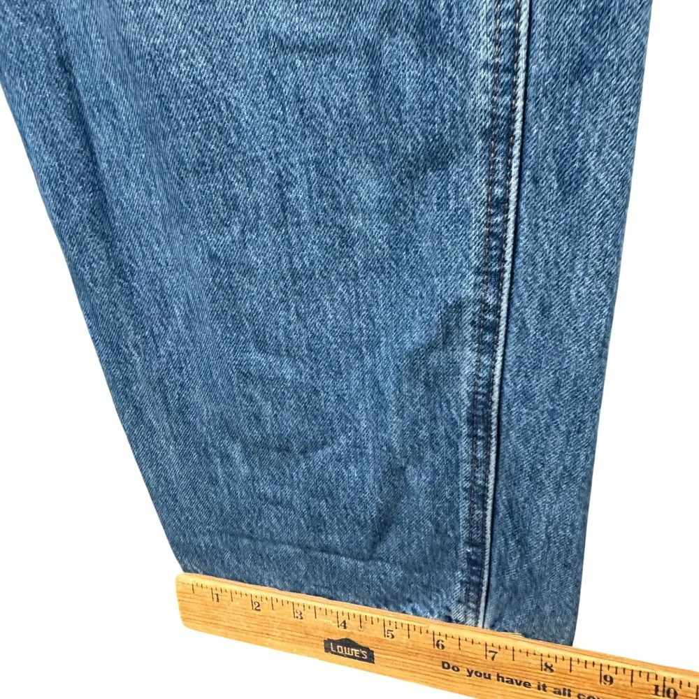 Levi's Premium Denim Overalls Womens Medium Blue Casual Workwear Dungarees - Picture 5 of 11